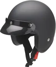 Redbike RB-760, open face helmet , color: Matt-Black , size: XS