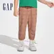 Gap 男幼童裝 Logo束口鬆緊棉褲-深卡其(890421)