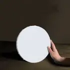 1x Blank Painting Canvas Artist Stretched White Primer Oil Acrylic Board Round;