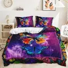 Starry Butterfly Quilt Doona/Duvet Cover Bedding Set Single/Double/Queen/King