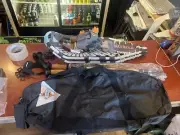 Yukon Charlies Guide Pro V Series Snow Shoes 8x25 New Cross Country Poles Bag