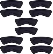 Fiocias 10pcs Anti-Slip Heel Insoles for Boots Leather Shoes Sports Shoes, Black, Style B