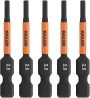 Hex 2.5mm Impact Driver Bit Allen Wrench Drill Hex Bits. 1/4 Quick Release S2 St
