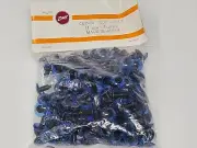 Bulk VTG Zims Blue Cut Iris Owl Eyes 14mm Plastic Safety Amigurumi Craft Doll
