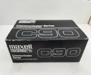 Maxell Communicator Series C90 P/I Sealed Audio Cassette Tapes 10 Pack New