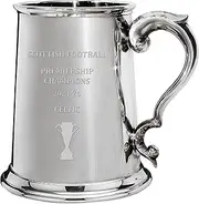 I LUV LTD 1 Pint Tankard for Glasgow Celtic FC 2024-25 Scottish Premiership Champions Pewter Beer Mug Football Soccer Memorabilia Mens Birthday Personalised Gifts
