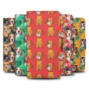 FLIP CASE FOR SAMSUNG GALAXY|CUTE BEAGLE PUPPY DOG CANINE PATTERN #A2