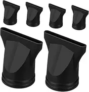 ORFOFE Hair Dryer Accessory Bundle 6pcs Nozzles Diffusers for Styling Drying Protecting Hair