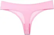 [WEJUN] Women's Thong Panties - 2Pcs Low Waist Sexy Thongs Silk Satin Plus Size Panties Seamless Fashion Underwear G-Strings Lingerie T-Back,A,L