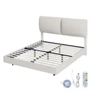 Double Floating Bed Frame