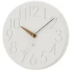 Interform Wall Clock Smook CL-4168 White Wood Gold Diameter 30.5cm ... Brand New