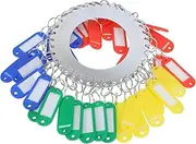 KOMBIUDA 1 Set Key Tags Key Managing Ring Name Tag Office Supply Dorm Supply Plastic