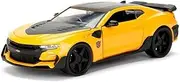 Jada Toys Transformers - 2016 Chevy Camaro Bumblebee 1:24 Scale Diecast Model Car with Medallion, Yellow