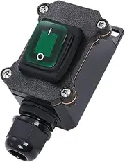 Garende Outdoor Wire Switch Box with Midway Waterproof Design for High Power Lines, Green Light