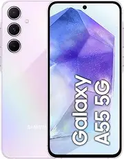 [Samsung] Galaxy A55 5G, Android Smartphone, 8GB RAM, 128GB Storage, 50MP Camera, Long Battery Life, Awesome Lilac