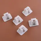 5 x Self Adhesive Hooks Curtain Wall Hanging Rod Holder Clips Hooks Brackets