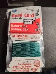 Silk Cord Griffin Beading Stringing Thread Green No. 10 0.90mm