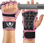 Mava Sports Cross Training Gloves Wrist Support Fitness, WOD, Weightlifting, Gym Workout & Powerlifting - Silicone Padding, no Calluses - Men & Women, Strong Grip