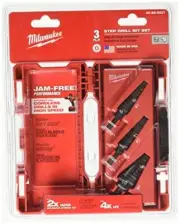 Milwaukee 48-89-9221 Step Bit 3-Piece Set (#1, 2, 4)