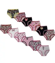 Girls Minnie Mouse Exclusive 12-pack Box Of Panties Size 4T
