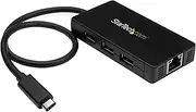 3 Port USB 3.0 Hub with USB-C and GbE
