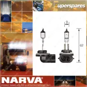 Narva H27 Halogen Globe Lights Headlight 12 Volt 27W Pgj13 48042 Premium