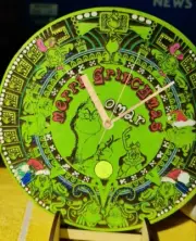 Grinch Aztec Calendar Personalized Clock