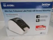NEW BROTHER QL-810Wc FAST PROFESSIONAL LABEL PRINTER W WIRELESS NETWORKING