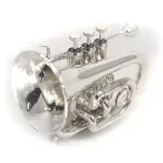 SKY Band Approved Pocket Trumpet High Quality Silver Plated