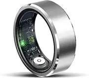 Smart Fitness Tracker Ring for Women and Men - Multiple Sport Modes, Heart Rate and Sleep Monitor, Motion Sensing Games, IP68 Waterproof Step Counter, Calorie Tracking for Android iOS