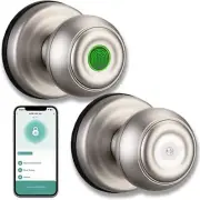 Smart Fingerprint Door Lock Biometric Door Knob with App Control Keyless Entry