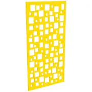ProtectorAl 300-1200w x 1201-2400h Light Yellow/Gloss White Squares Unframed Composite Deco Panel