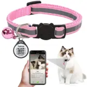 Reflective Cat Collar Breakaway with QR Code Tag for Girl Boy cat Name tag Ki...