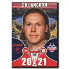 AFL MELBOURNE DEMONS 2021 PREMIERS ED LANGDON FRIDGE MAGNET