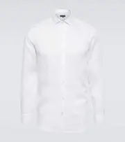 [Frescobol Carioca] Frescobol Carioca Antonio long-sleeved linen shirt UK 16 white