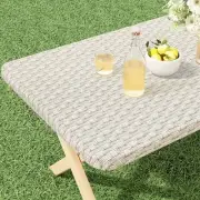 Rectangle Vinyl Tablecloth, Fitted Table For 30" x 60" Rectangle Table Sand
