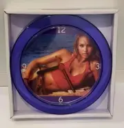 Jessica Alba Purple 7" Novelty Wall/Desk Clock. Brand New