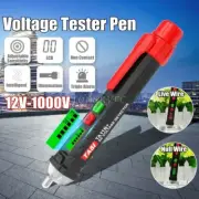 Non-Contact AC Voltage Detector 12-1000V Adjustable Flashlight for L/N Wire sztp