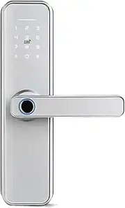 Smart Lock, Tuya Biometric Fingerprint Smart Door Locker Hotel Keyless Entry Home Handle App Unlock Digital Intelligent Lock,for Bedroom Hotel Office Apartment(6072) FANDIAO