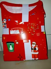 Wondershop- PJ's (Size 8) sleep set- kid Christmas- red plaid- 2 piece family