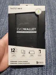 TECH21 EVO WALLET CASE FOR SAMSUNG GALAXY NOTE 10 CARD STORAGE BLACK NEW