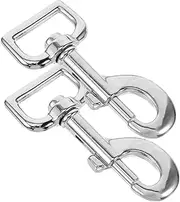 GANAZONO 2pcs Dog Leash Clasp Lightweight Metal Clips Rotation for Walking and Hiking Resistant Snap Hooks for Easy Use and Storage