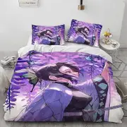 o1526 Butterfly-Shinobu -Poster- Duvet Cover 3 Piece Bed Set,Room- Atmosphere Decoration -Anime -peripherals nj1526