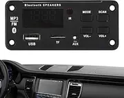 Nybhyjka USB Mp3 Decoding Board,12V Remote Decoding Board Module - 5.0 Screen Display Receiver, Playback Amplifier Support Call Recording Function