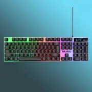 High Performance Mechanical Keyboard with 7 Color Backlighting 104 Keys