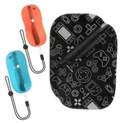 Blue And Orange Switch 2 Magnetic Mouse Small Handle Portable Mouse Pad Set