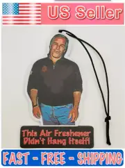 Jeffrey Epstein Car Truck Auto Air Freshener Double Sided Dark Ice Scent