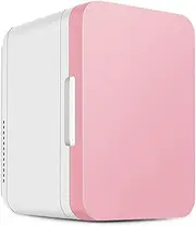 Mini Fridge 8 Liter/8 Cans Makeup Skincare Fridge with 12v DC 110~220V AC Portable Thermoelectric Cooler And Warmer Small Small Refrigerator For Food, Home, Car,A