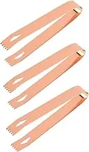 Mini Serving Tongs for Ice Sugar 3-Piece Food Clip Set Suitable for Party Wedding