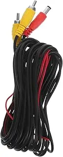 Angoily Extension Wire: 6m Backup Camera Power and Video Cable for Car Reverse Camera - Composite Video Cable for Parking Monitor Connection